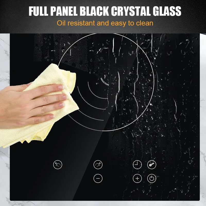 Professional Product 3000W Dual Cooker 9 Power Level Setting Induction Cooktop 2 Burner Heater Induction Cooker