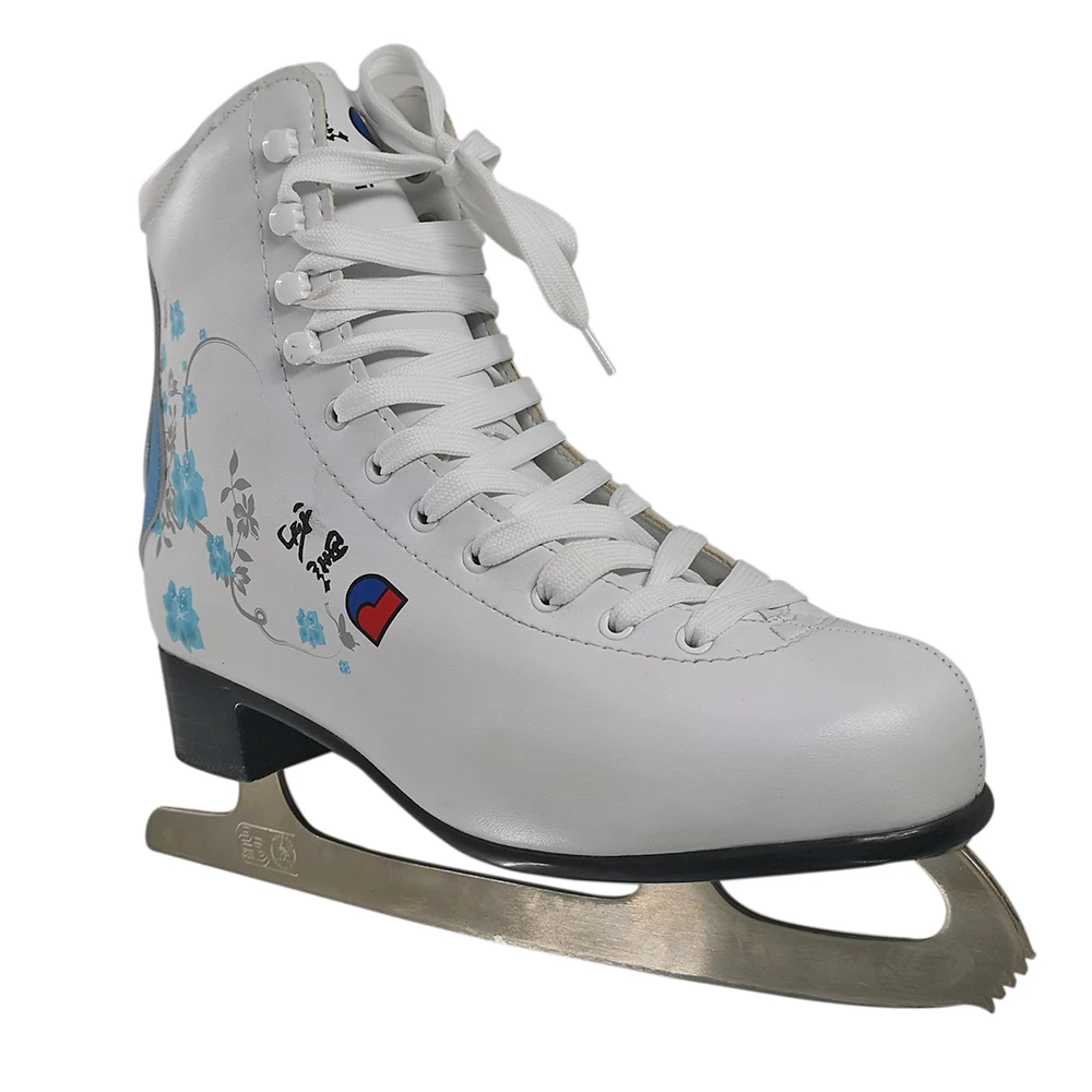 Hot Sale High Quality Figure Skates Flower Series Fashion Rental Ice Figure Skating White Ice Figure Skates