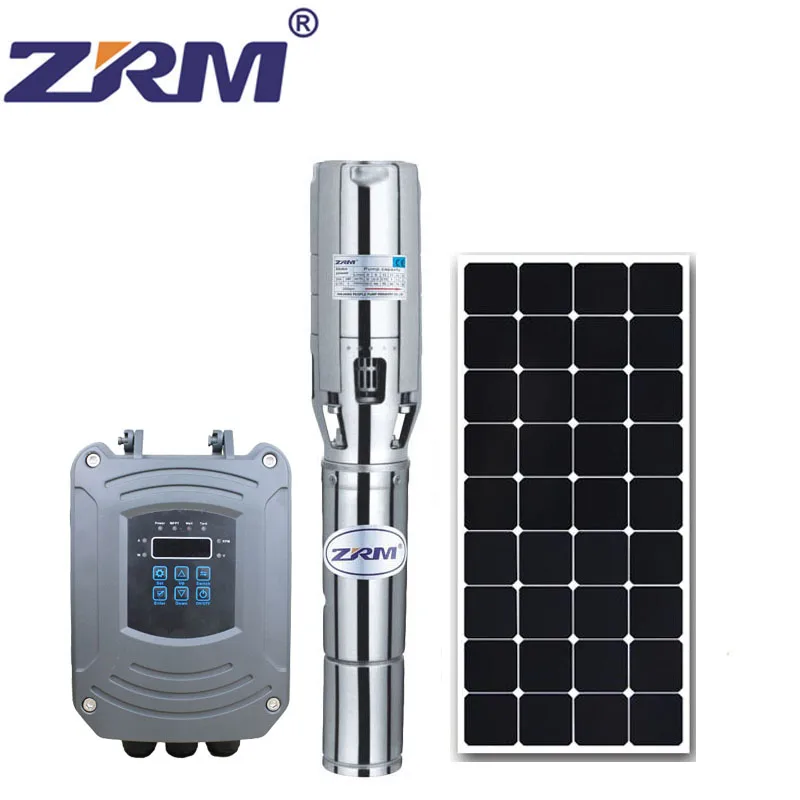  3-дюймовый постоянного тока 48V 500W глубоких скважин винт погружной насос на солнечных батареях