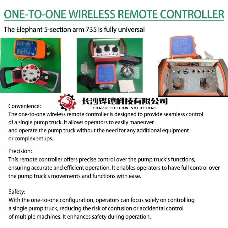 High quality made in China is the perfect substitute for the universal remote control assembly of Pusmeister CIFA full feed pump