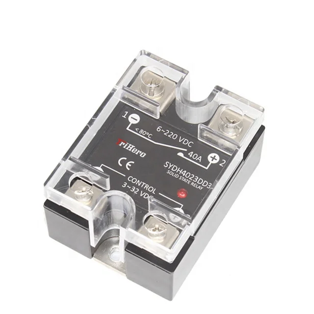DC-DC 3-32V Control 24-240V 480V Output 40A 60A 80A SSR Solid state relay SSR-40DD