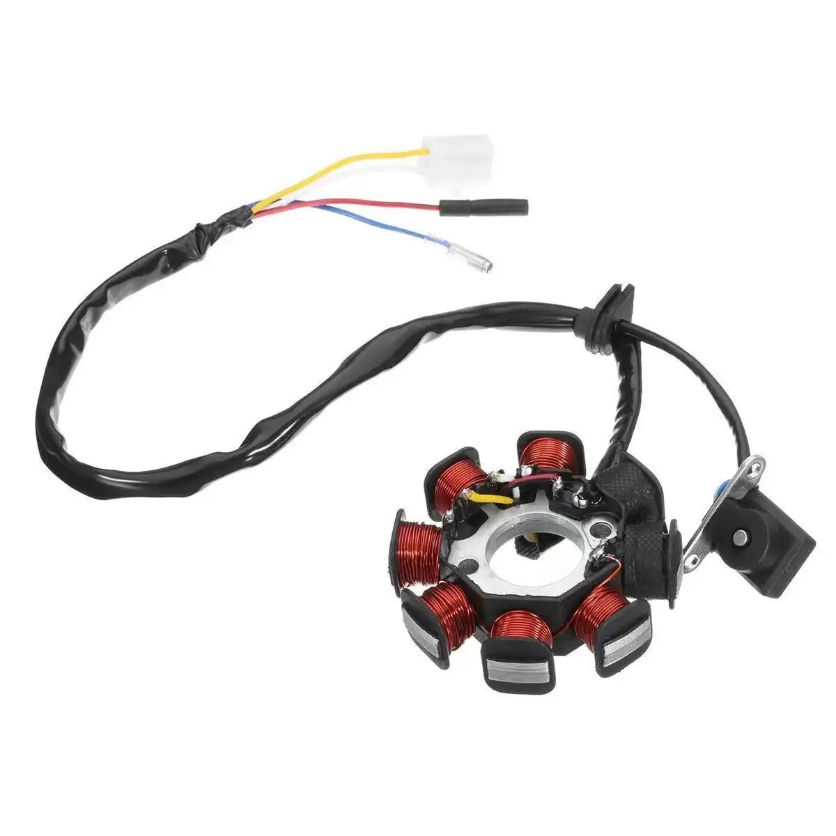 Ignition coil/stator/rotor of motorcycle engine