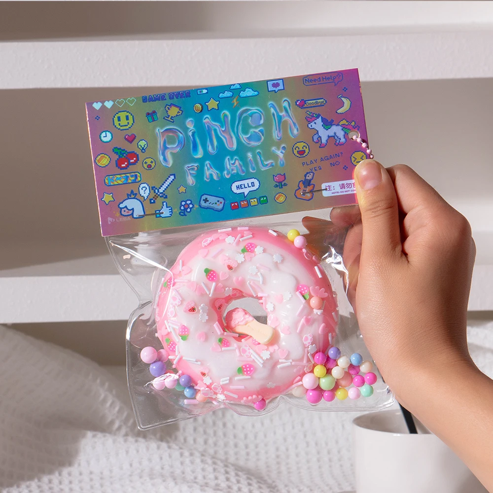 2024New silicone waffle kneading music Tiktok online celebrity same decompression toy with high face value and slow rebound feel