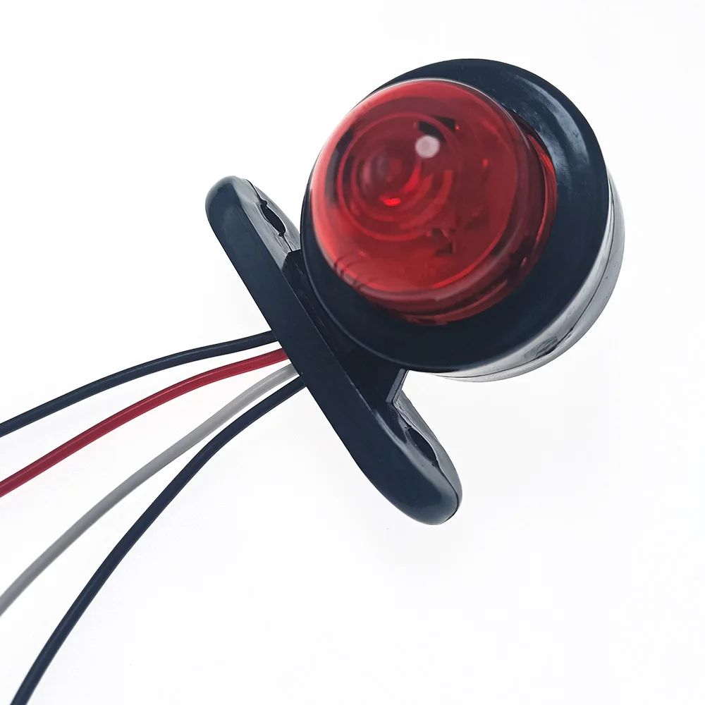 
12V-24V Red White LED Side Marker Light For Truck Trailer Car Lorry Tractor Clearance Lamp Parking Position Lights 