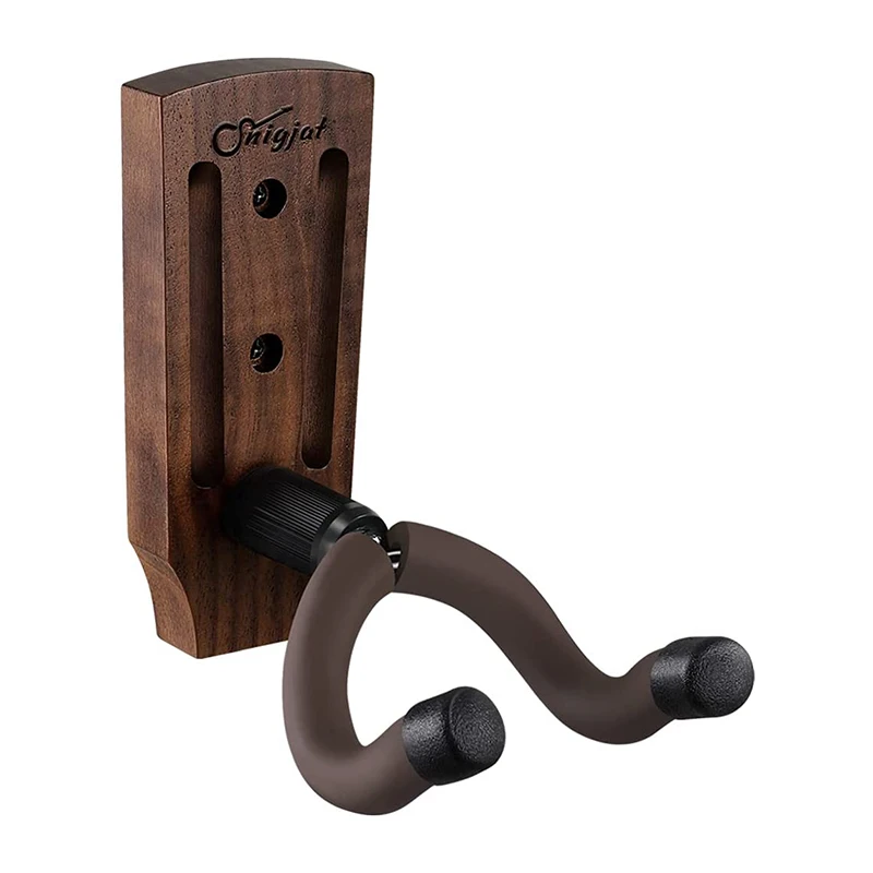 Hot Sale Hangers Musical Instruments Wall Mount display,wooden holder stands bass Resurf Guitar Case Rack Stand