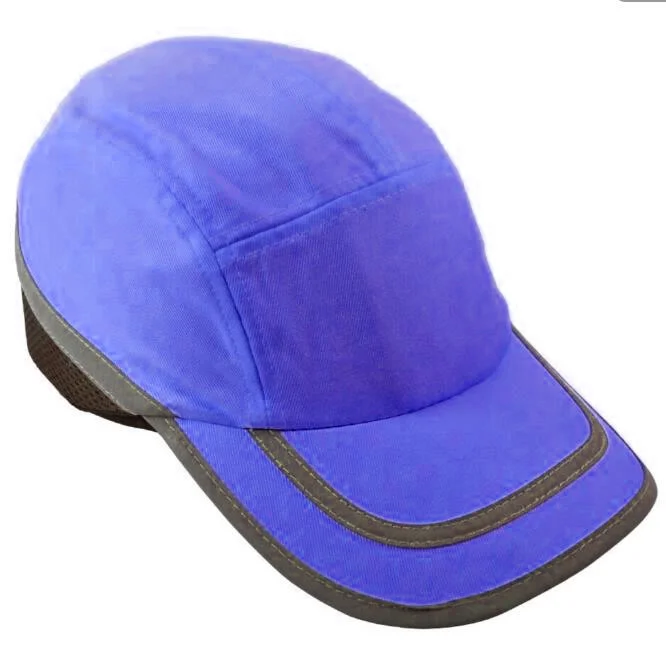 CE EN 812 Quality and Durable Safety Bump Cap Head Protector ABS Shell Baseball Reflective Style Hat