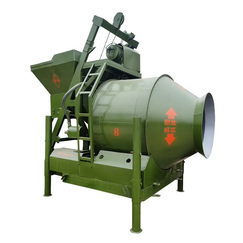 Diesel Engine Concrete Mixer Machine with Pump Mobile Drum JZC350 500L 750L Engineering & Construction Machinery Forced Mixing