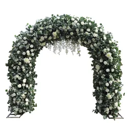 Plant Wall Hanging Shelf Centerpiece Pedestal Artificial Gold Plastic Metal Flower Stand Arch For Wedding