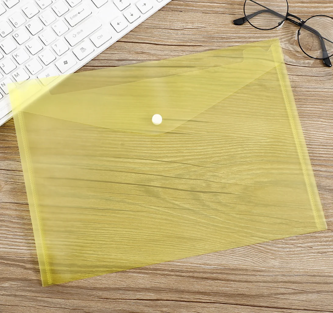 Прозрачный Органайзер с логотипом на заказ A4 Pp, пластиковый файл для документов Baag