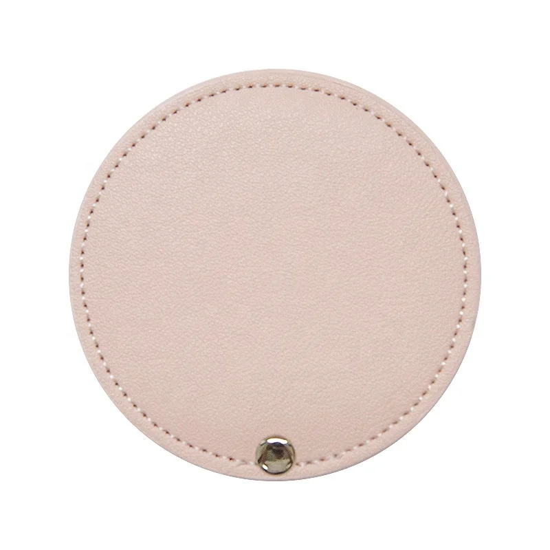 Mini PU Pocket Makeup Mirror Portable Cosmetic  Mirrors for Girls wholesale
