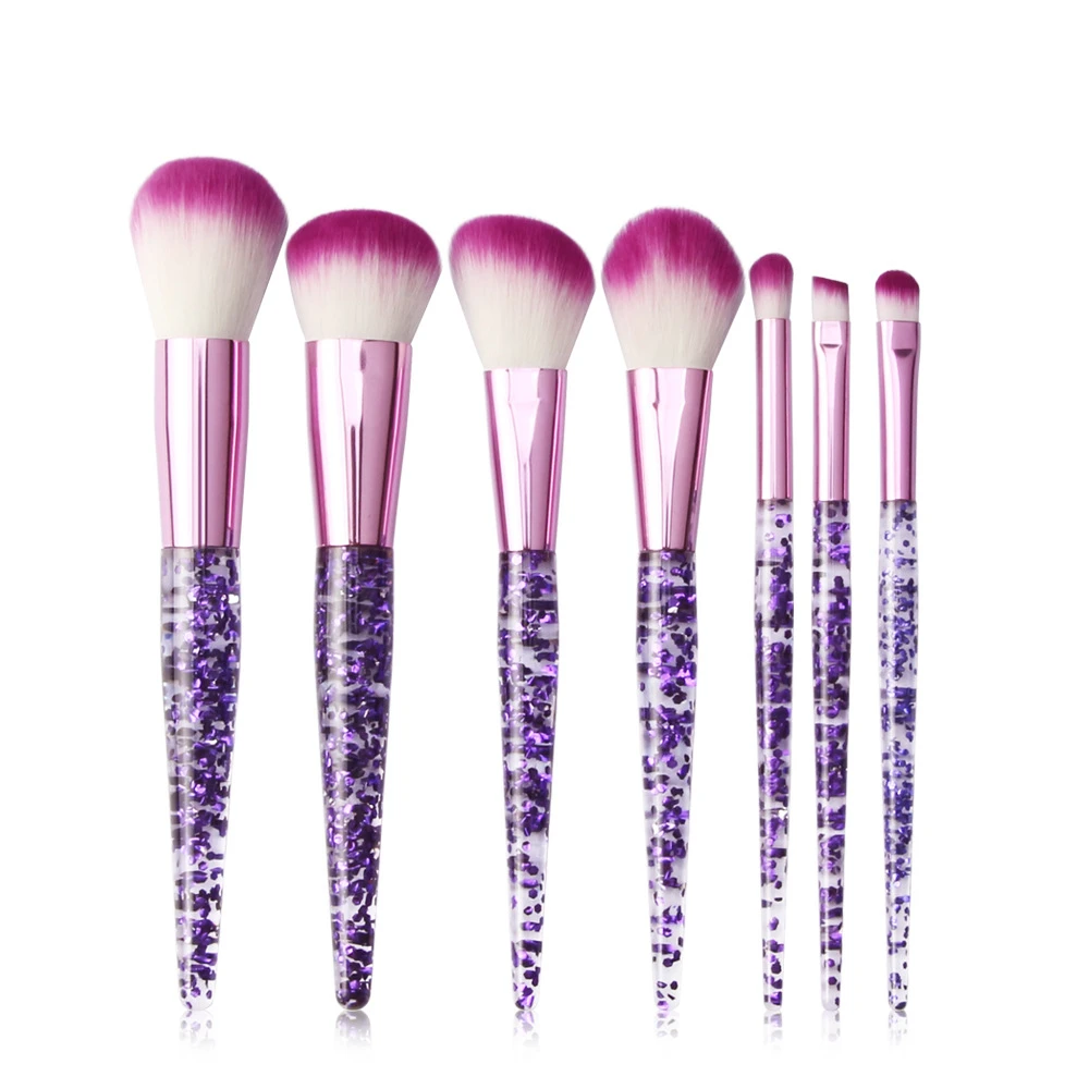 Custom High Quality Private Label Nateral Material Diamond Makeup Brush Set