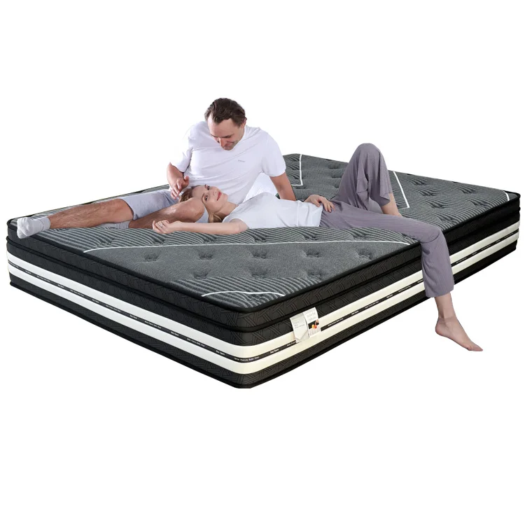 Bed room furniture luxury king size cotton orthopedic mattress bed matelas double roll in box queen size wholesale foam mattress