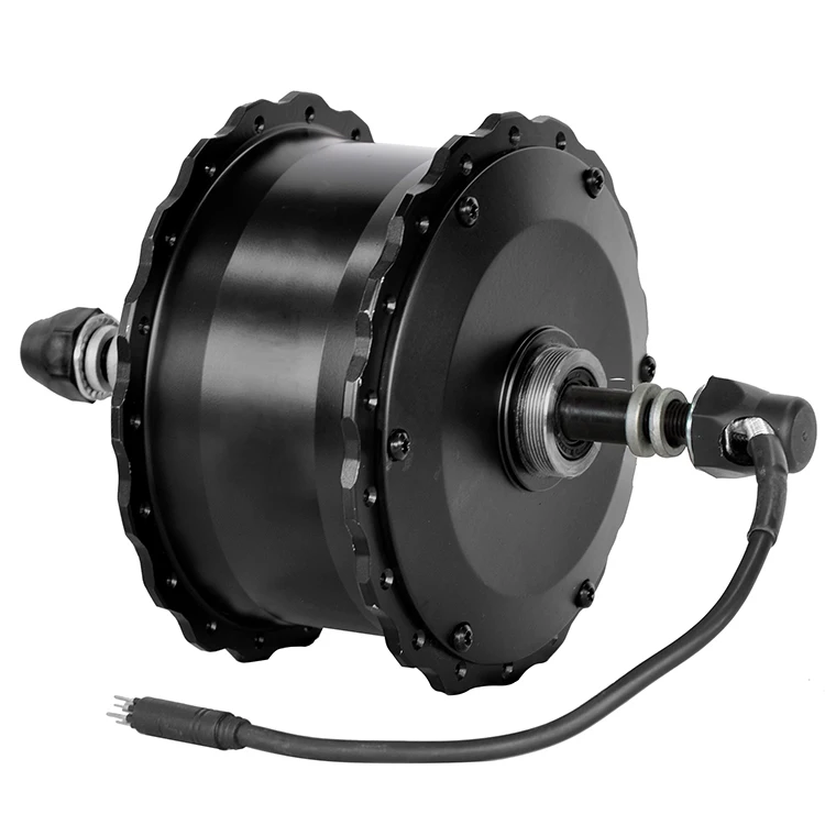 Задний мотор ступицы для снежного велосипеда 48 в 500 Вт, электрический мотор для велосипеда Rw11, бесщеточный электровелосипед 170-185 мм, конец вала 180-380 48 В, 48 В 4,5 кг> 78% 1:5