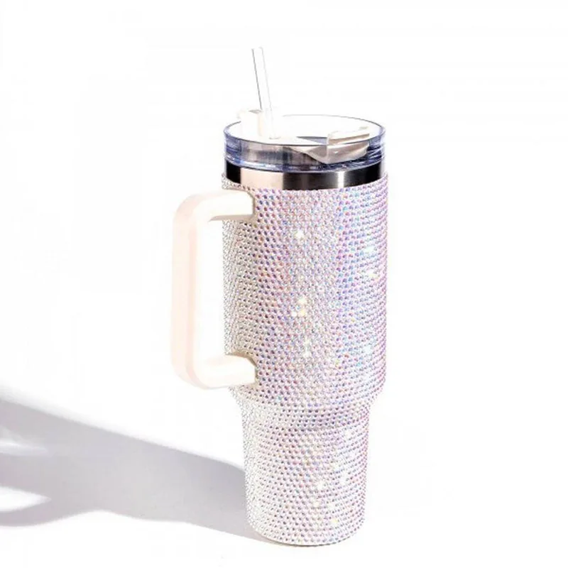 Large Capacity Wholesale Insulated Water Cup Cold Beer Cup 304 Stainless Steel Car Cup Water Bottle With Straw And Straps