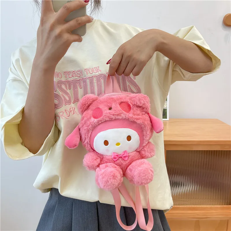 2024 Newest Hot Sale Arrive Sanrios Bag Super Soft Sanrios Cloud Bag Kuromi Cinnamoroll Melody Pudding Dog Plush Bag