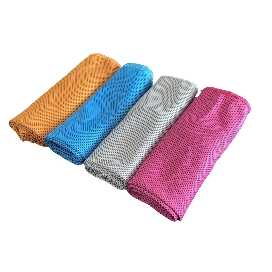 
customer logo printed microfiber cooling towel quick dry sports towel 