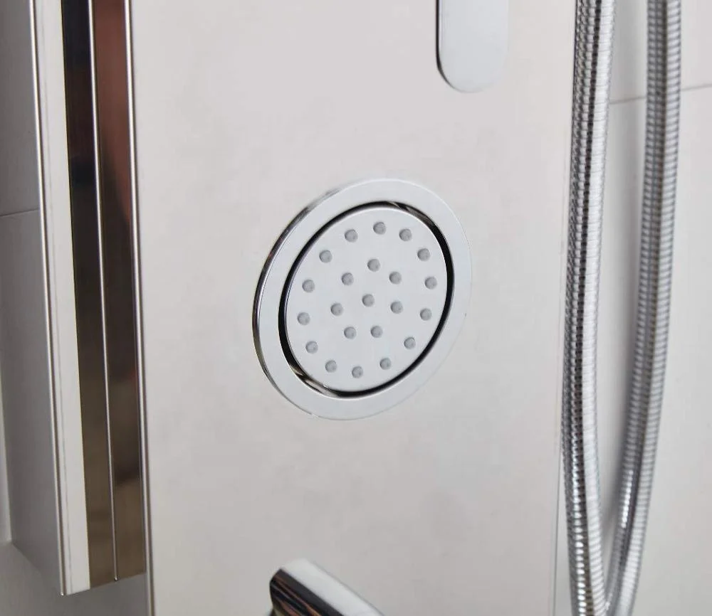 
Hot Sale 304 Stainless Steel Shower System Wall Mount Bathroom Waterfall Rainfall Shower Panel With Adjustable Shower Jets 