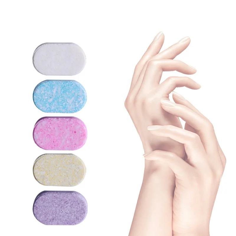 Private Label Eco-friendly Natural Soothing Bubble Foam Soap Liquid Hand Wash Effervescent Tablets