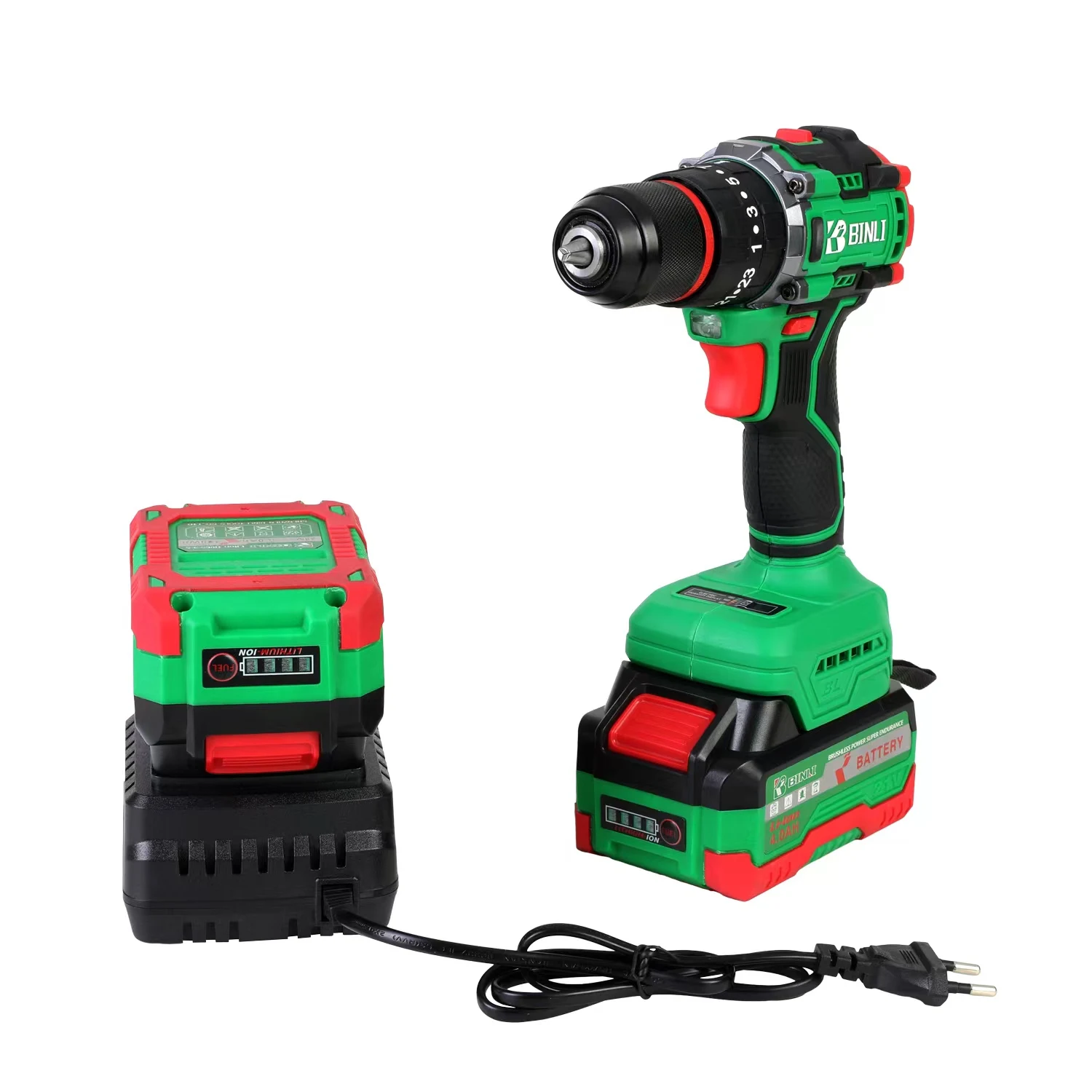 China 13MM Cordless Impact Drill lithium drill brushless drill