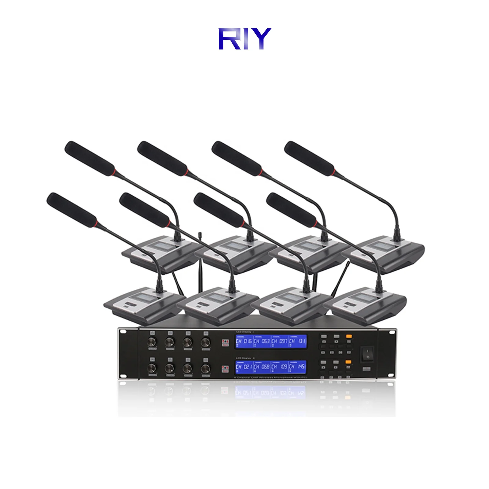 U-M8000 Wireless Microphone 8 Channel Conference Mic Meeting Room Desktop Mic
