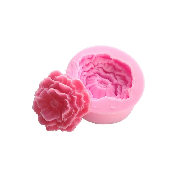 Factory Wholesale Non-Stick Silicone Peony Flower Cake Mold Decorating Tool Chocolate Candy Mold