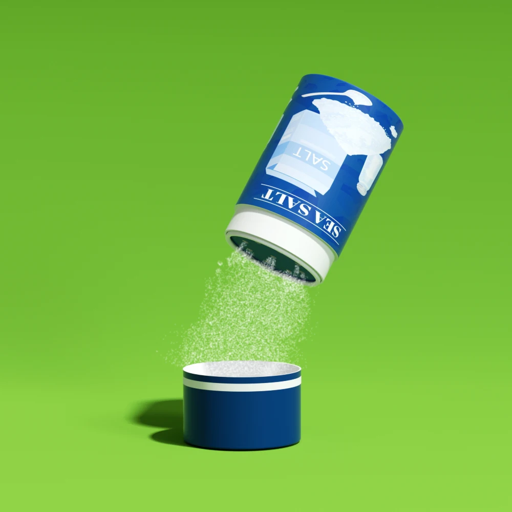 Biodegradable Cardboard Powder Container Paper Tube Cylinder CMYK Printing Salt Packaging Tube With Shaker Sifter