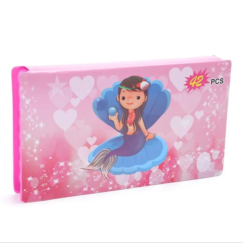 42 pcs pieces kids coloring pencil watercolor crayon pastel drawing color pen set