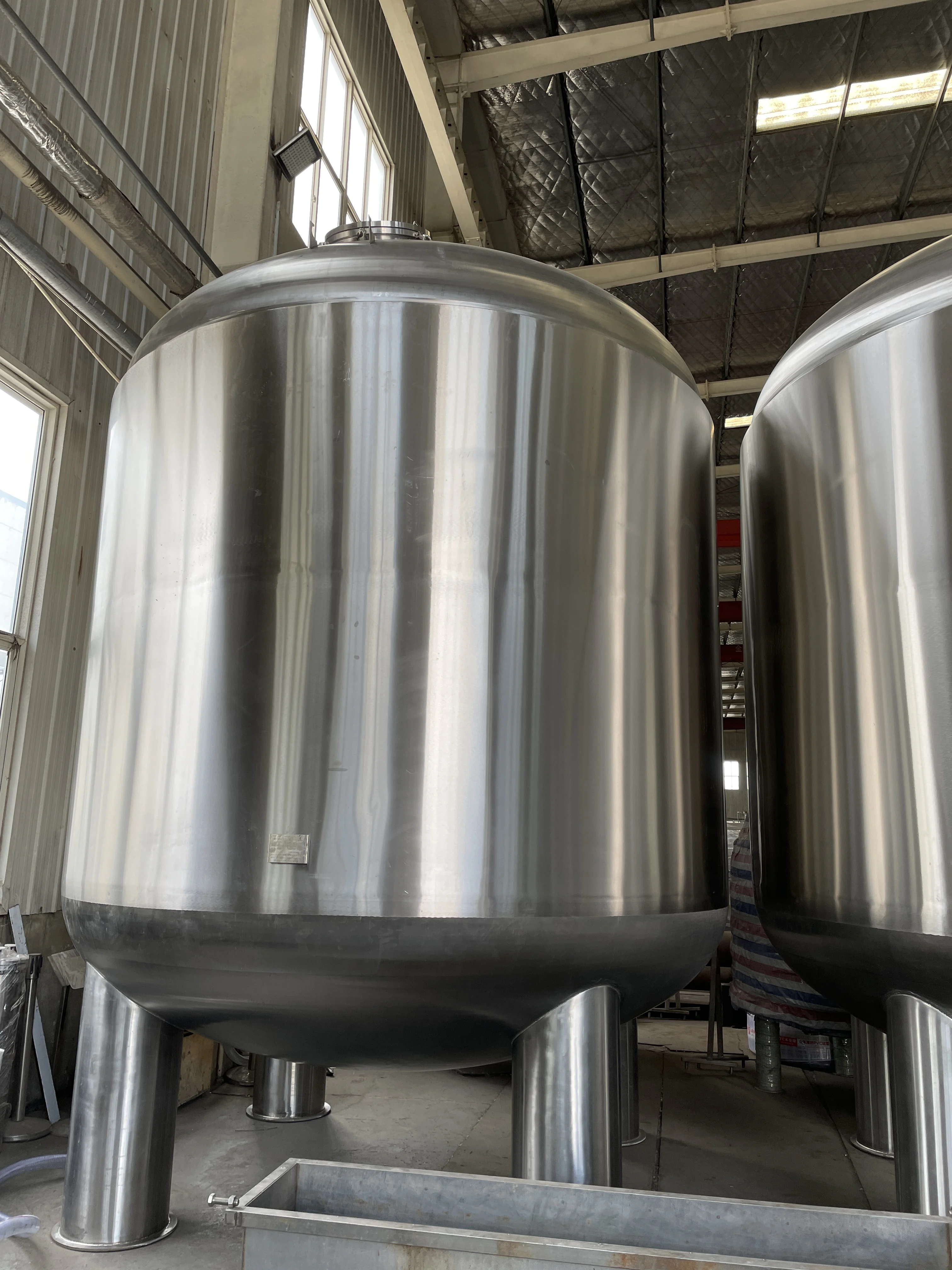 Stainless Steel Wfi Ro Vessel Jacketed Holding Reverse Osmosi Treatment Tank Pure Water Jacket Storage Tank