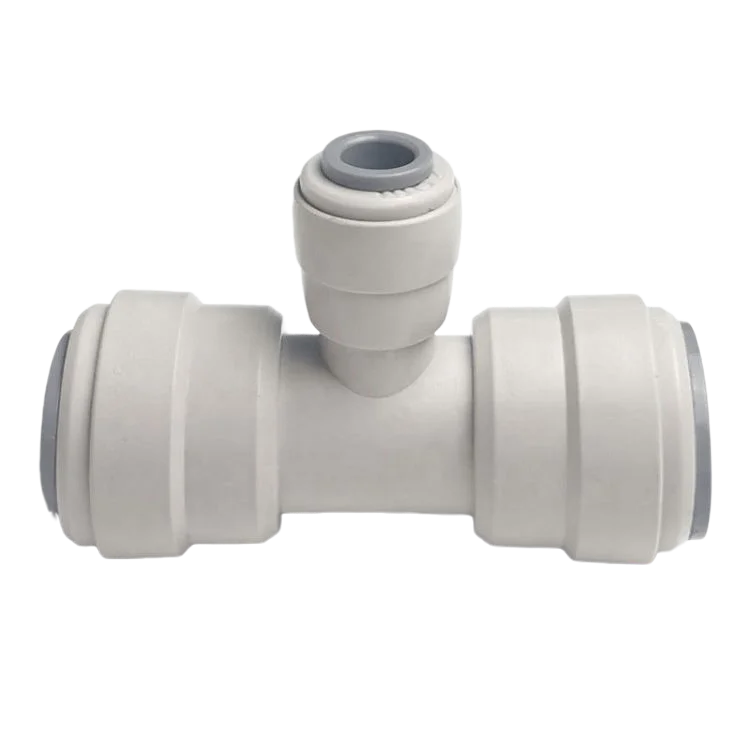 3 way Union Tee Quick Connect Food Grade Push on Plastic Pipe Fitting Quick Joint Connector