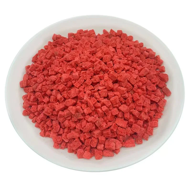baked cake decoration substitute fruit tea freeze-dried strawberry shreds 1-5mm freeze dried FD strawberry granules