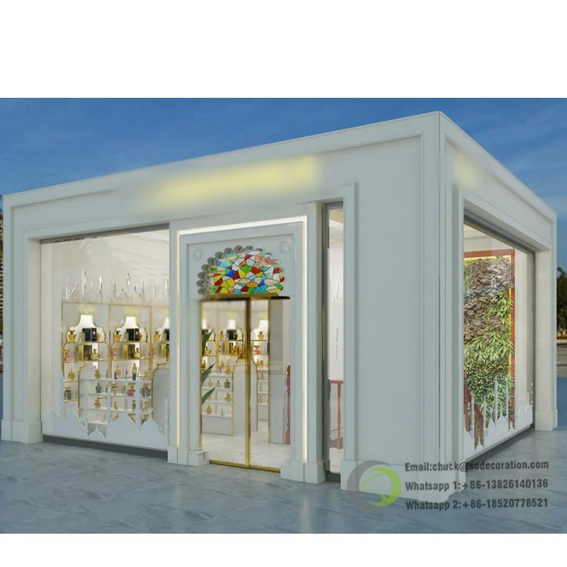 Роскошный торговый центр киоск по уходу за кожей современный парфюмерный счетчики деревянный шкаф витрина для духов