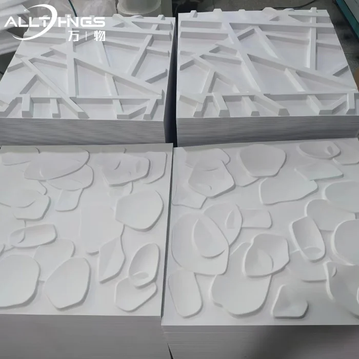 Custom Modern Interior Wall Living room Decorative PVC 3D Panel Easy Installation Home Decor Waterproof Plastic Wall panel
