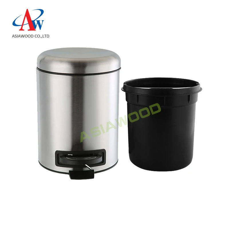 Best quality powder coating pink metal dust cleaner bin