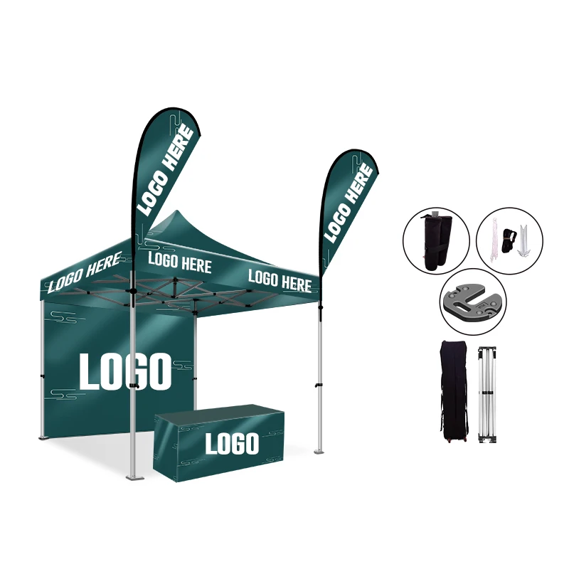 SENTAI Polyester Fabric Commercial Canopy Aluminum Pop Up Advertising Tents For Sale