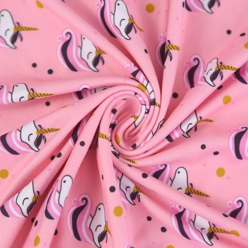 Shaoxing textiles fabric double brushed polyester spandex poly knitting animal print knit fabric for garment