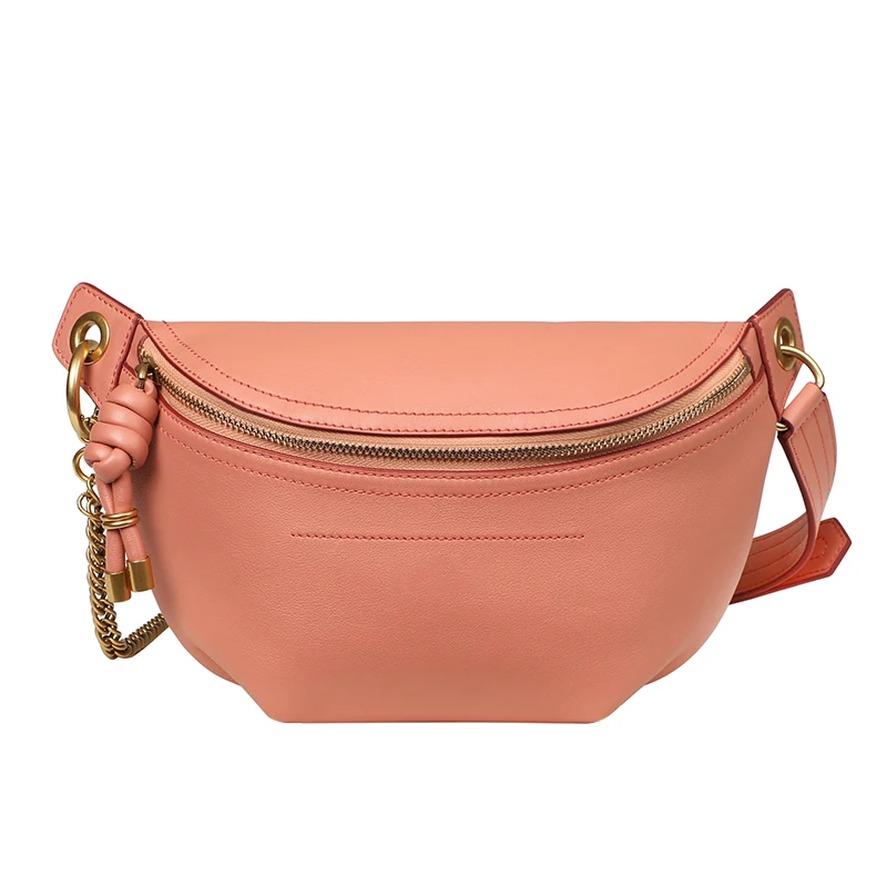 Настраиваемый Логотип, Кожаная поясная сумка, женская сумка из воловьей кожи, новинка 2021, сумка через плечо, нагрудная сумка