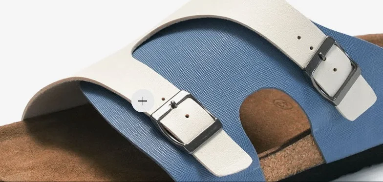 Customized Footcare Men 38-46 Microfiber Upper Slippers Cow Leather Latex Pad Midsole Slip On Cork Slide Sandals