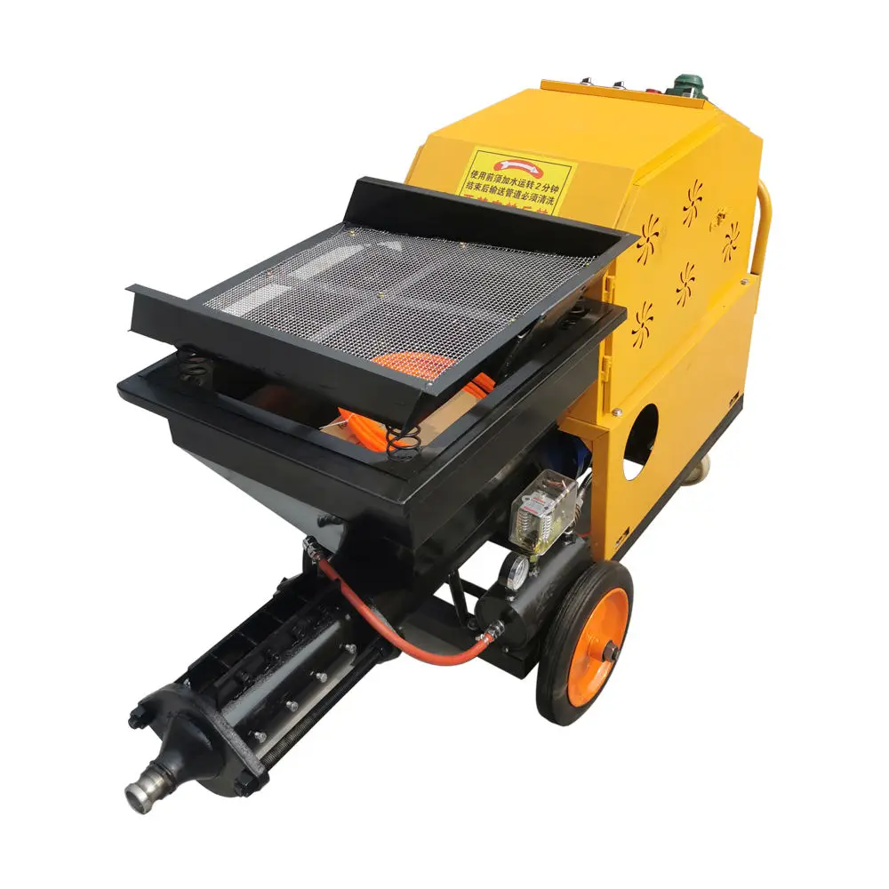 High Quality Portable Wall Plaster Mortar Cement Dry Sprayer 380V New Plastering Machine with Pump Motor Engine Core Components