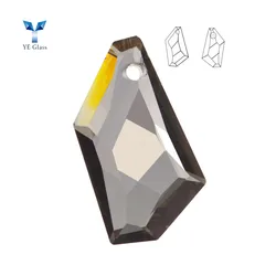 Crystal Jewelry Parts Necklace Pendant Transparent Prism Pendant