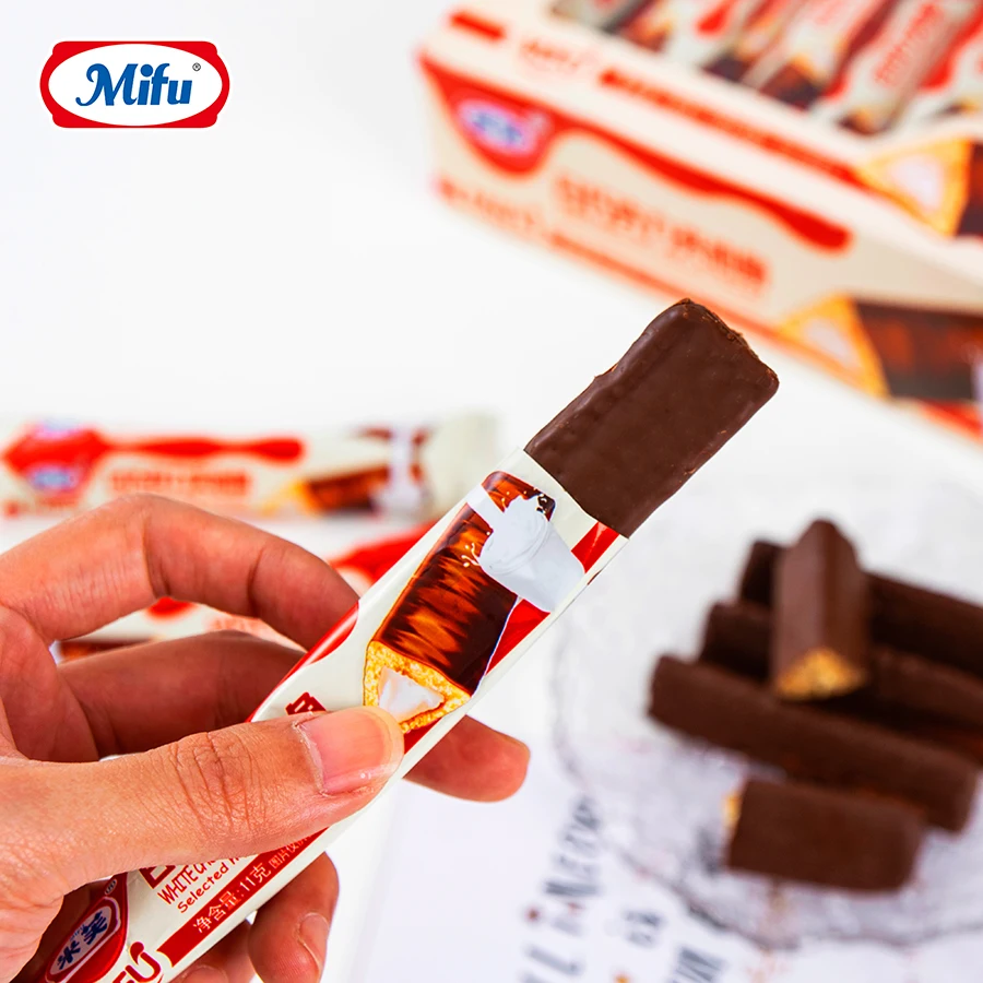 11g  x  30pcs Chocolate OEM Packing Biscuit Chocolates Flavor biscuit bar chocolates for party