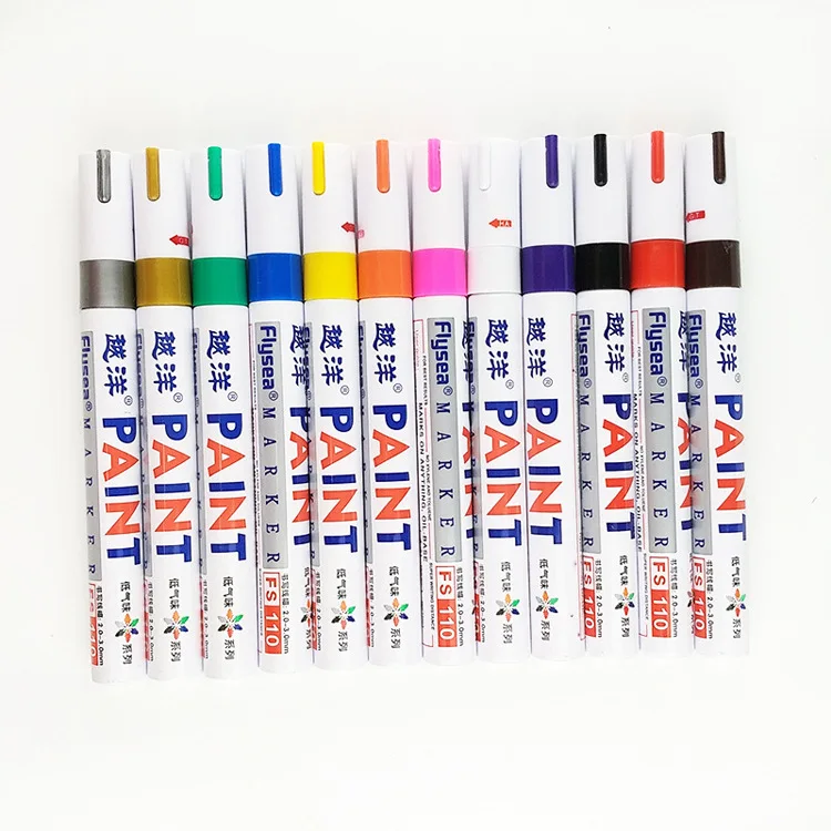 White Marker Pen Paint Oil Car Tire Marker Pen Waterproof Marker Graffiti Pen
