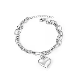 Wholesale Custom Gold Plated Stainless Steel Bracelet Thick Chain Handcuffs Stainless Steel Charm Bracelets