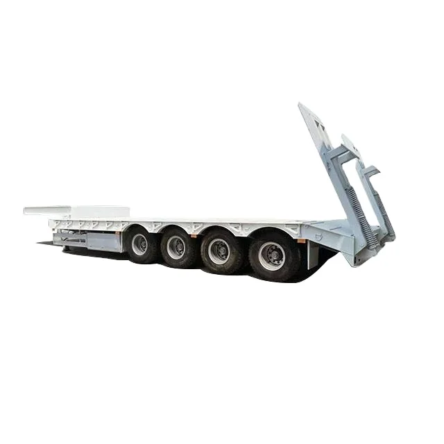 Professional Customize Dropdeck Semi Trailer Manufacturer Heavy Duty Machine Transport Low Bed Semitrailer