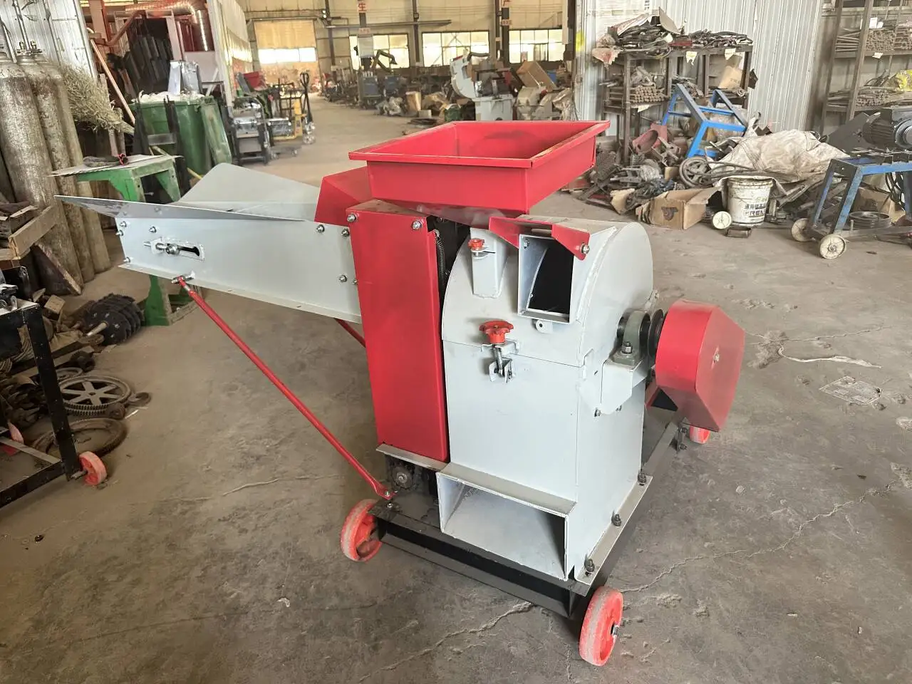 Corn wheat straw hay feed silage shredder chaff shredder making chaff cutter grass straw forage chopper feed processing machine