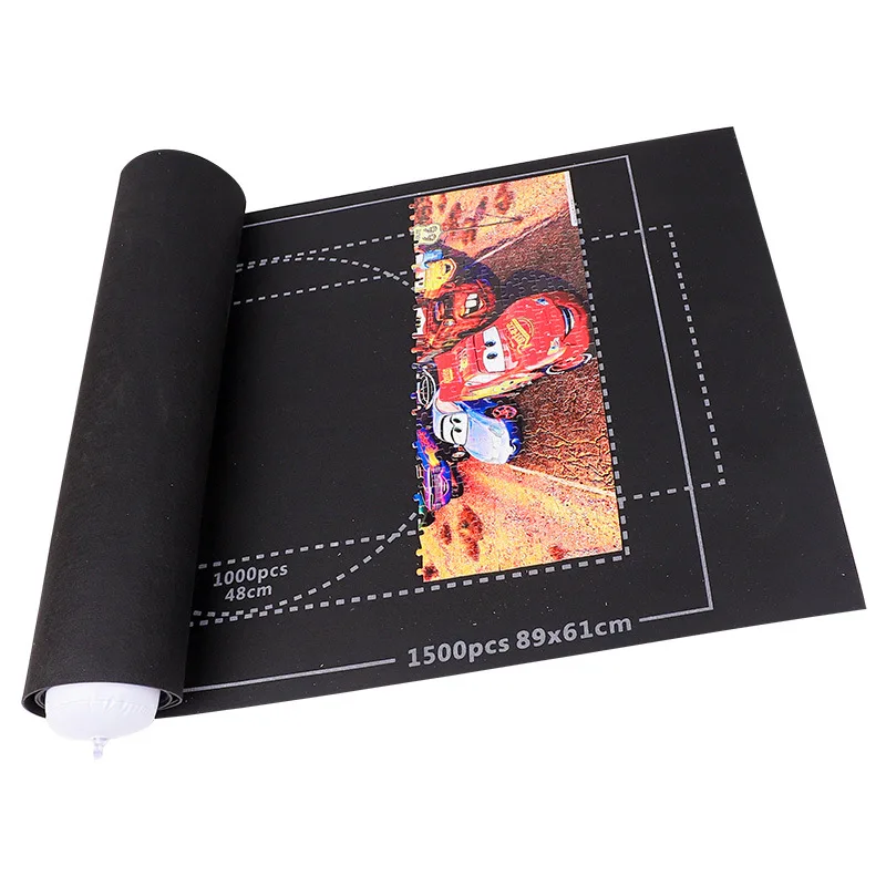 Jigsaw Puzzles Mat Jigsaw Roll Felt Mat Play mat Puzzles Blanket For Up to 1500 Pieces With Travel Storage bag