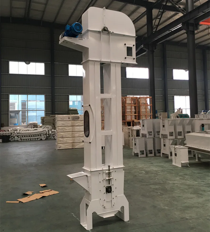 High anti-shattering effect vertical grain transport mini rice/paddy bucket elevator for grain conveying