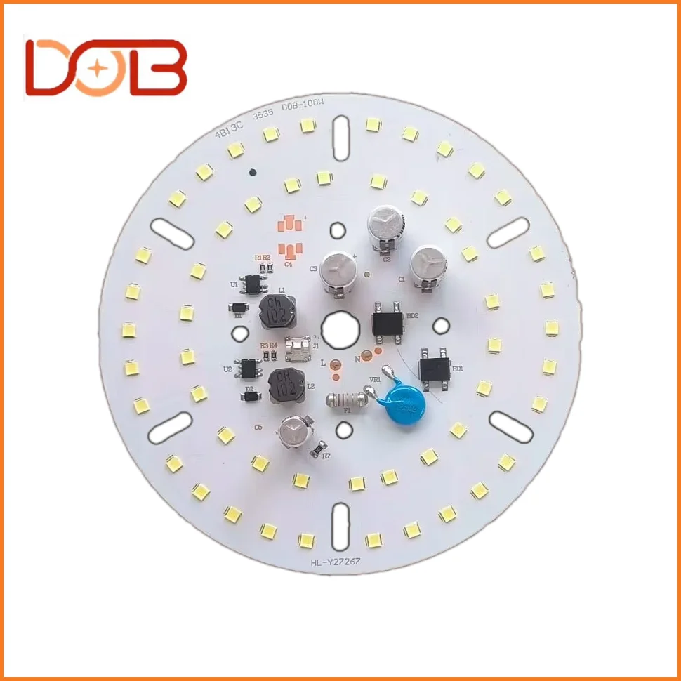 80w Fin Bulb Light For Home E27 High Power Source Module Suitable White Smart Ic Ac 220V Easy To Install Pcb Board