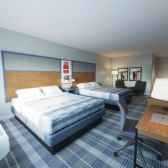 AmericInn by Wyndham Hotel Furniture Supplier Hotel Bedroom Furniture Set Upholstered Bed Room Furniture