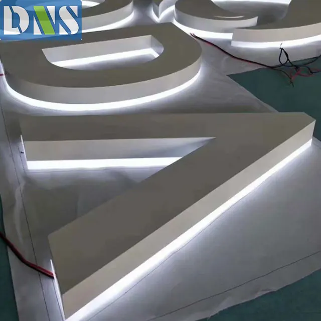 Custom Acrylic Sign backlights backlit house number lettering led illuminated letters Store Led Logo