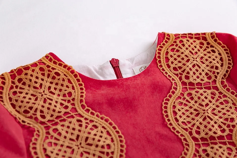 2022 OEM Pettigirl Lace Children Party Dress With Headwear For popular Kids Clothing Wholesale